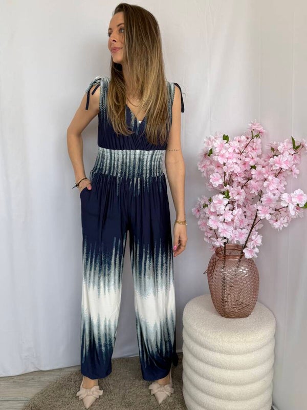 Set: Jumpsuite Kleurverloop Blauw