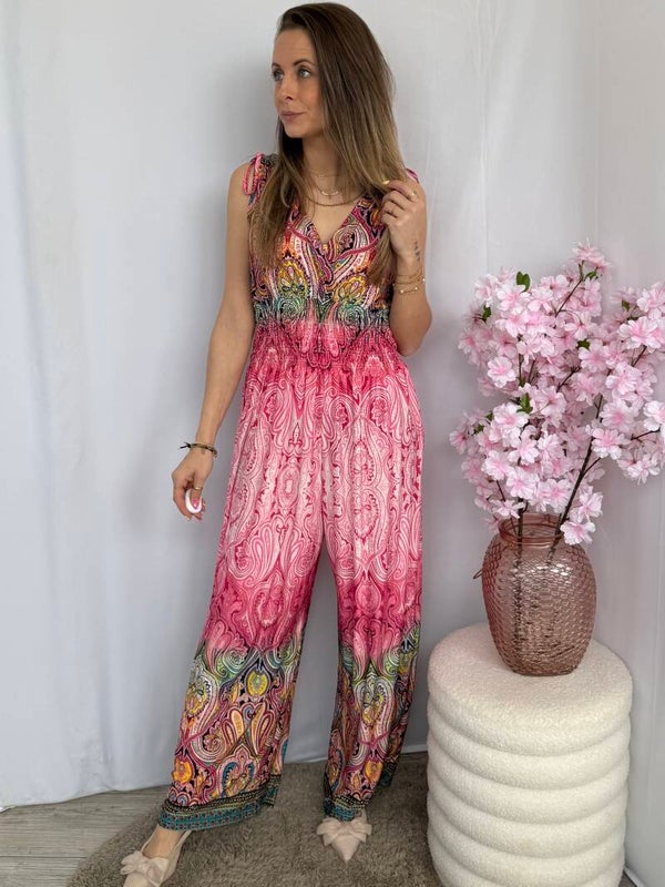 Set: Jumpsuite Sunset Fuchsia