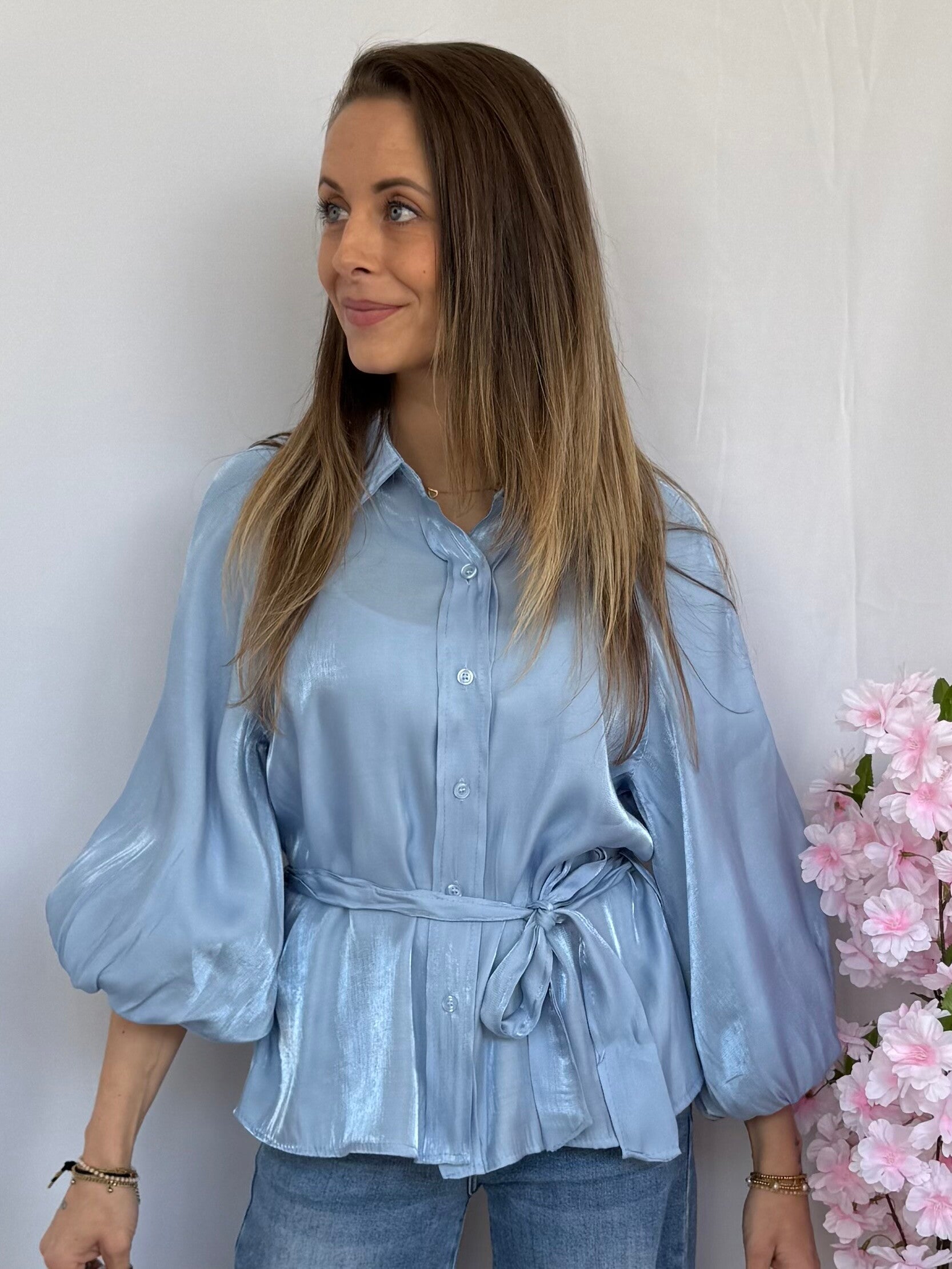 Blouse: Glow Blauw
