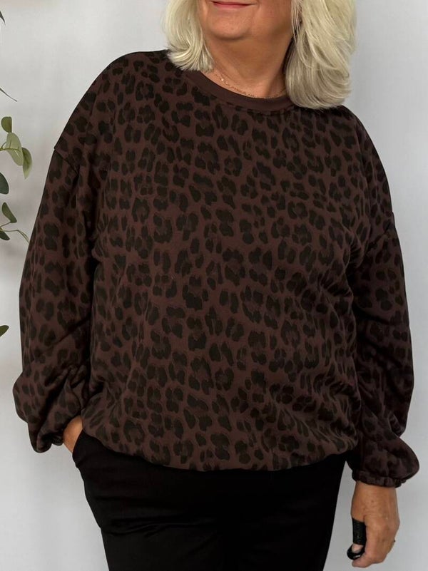 Trui: Panter - Pof Bruin - Stapelkorting