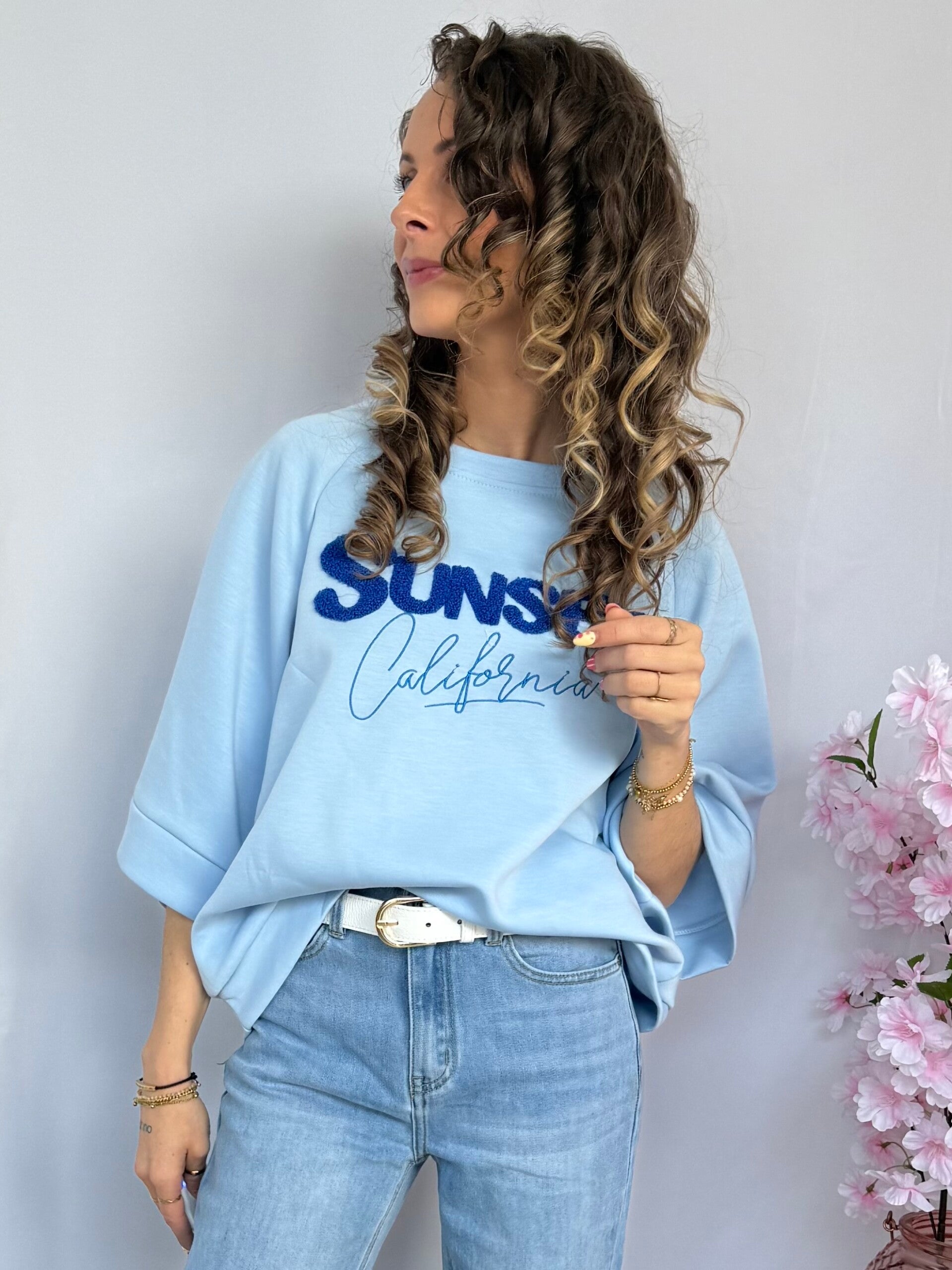 Sweater: Sunset Blauw