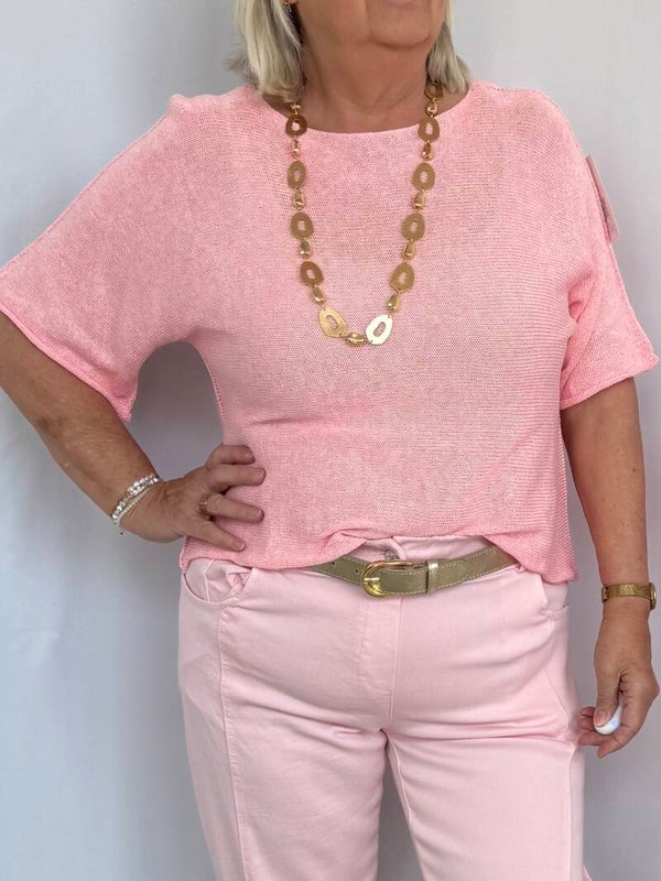 Top: Summer Knit Roze