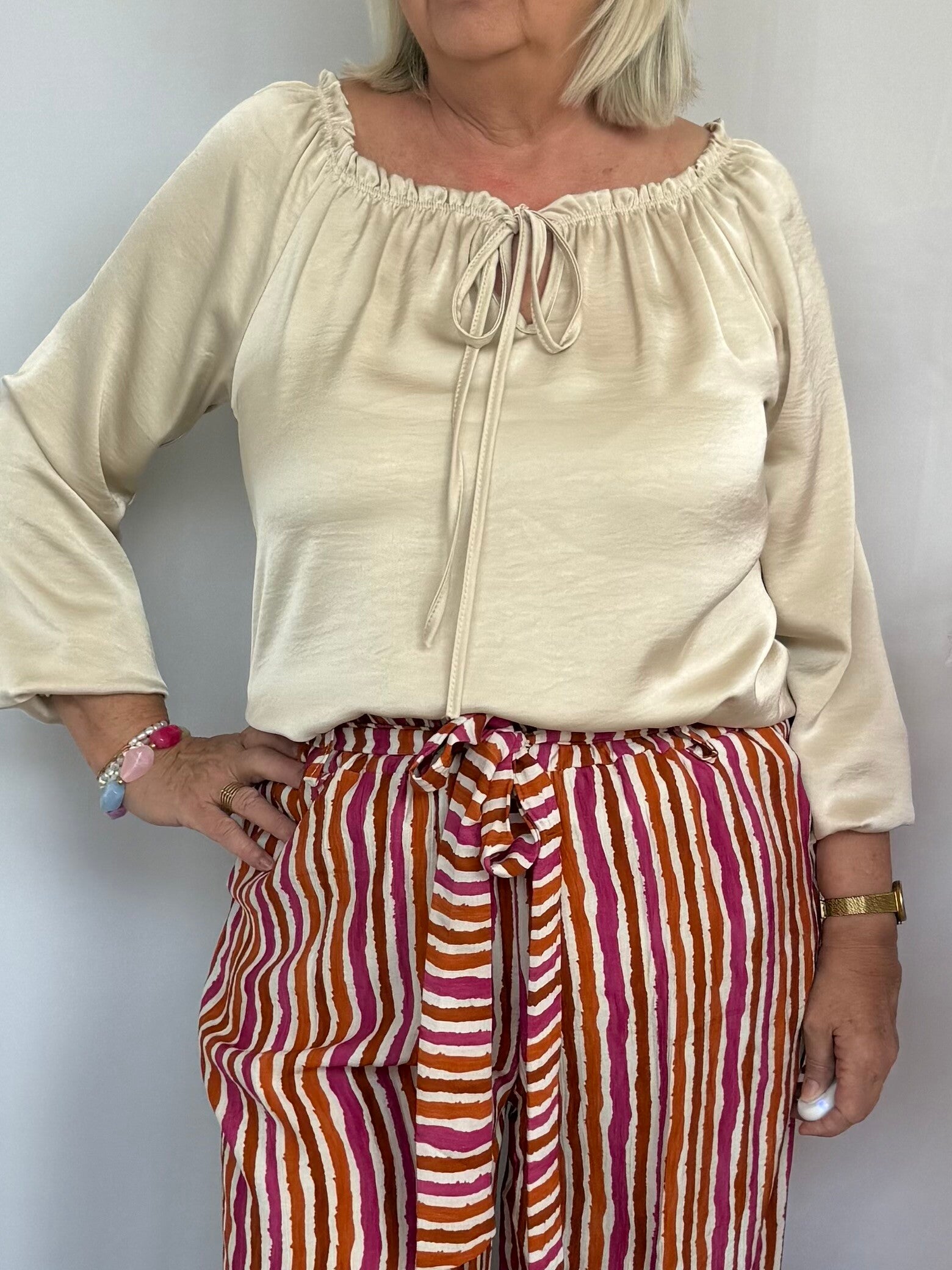 Blouse: Satijnlook Campagne
