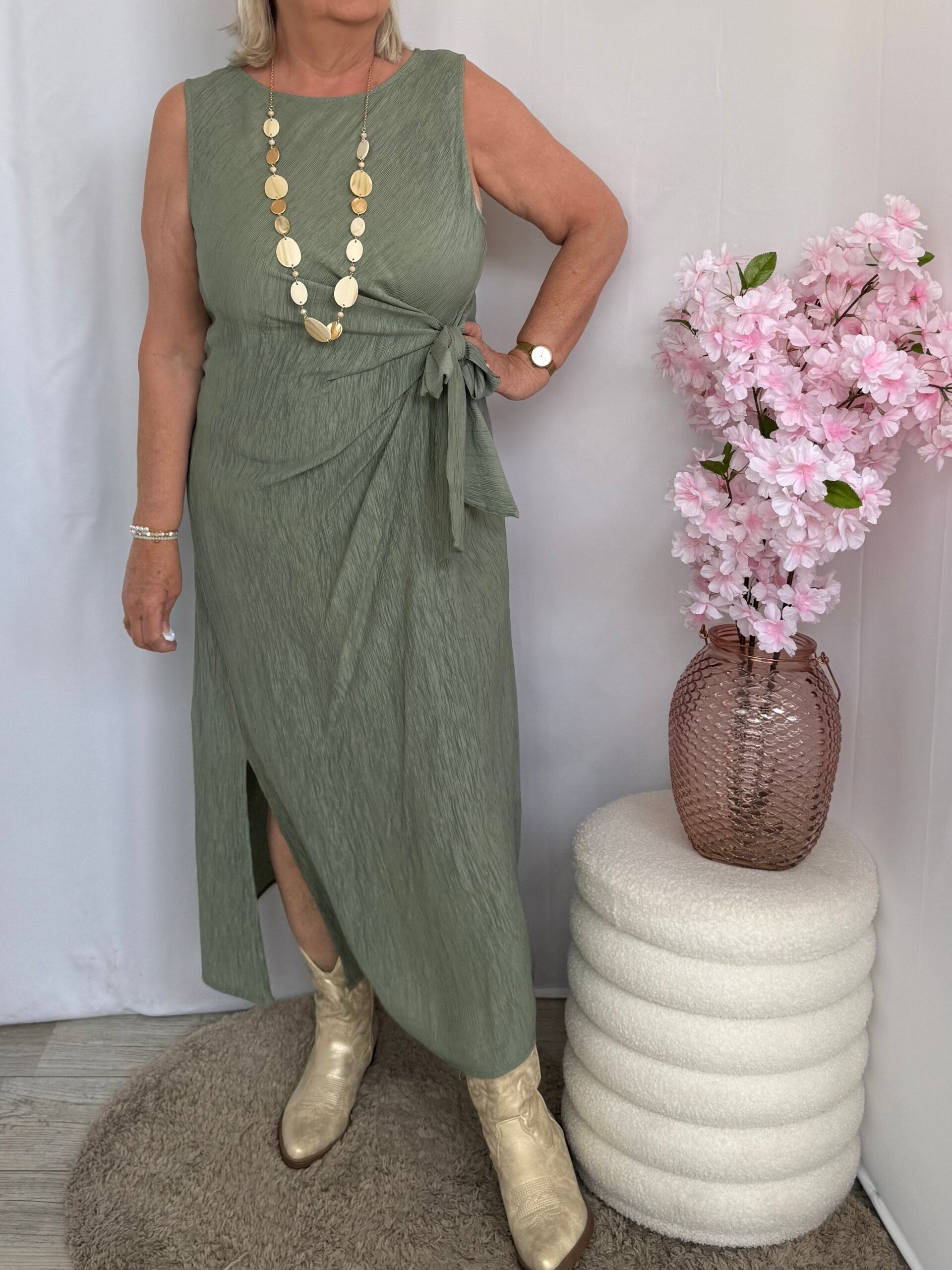 Jurk: Wrap Groen