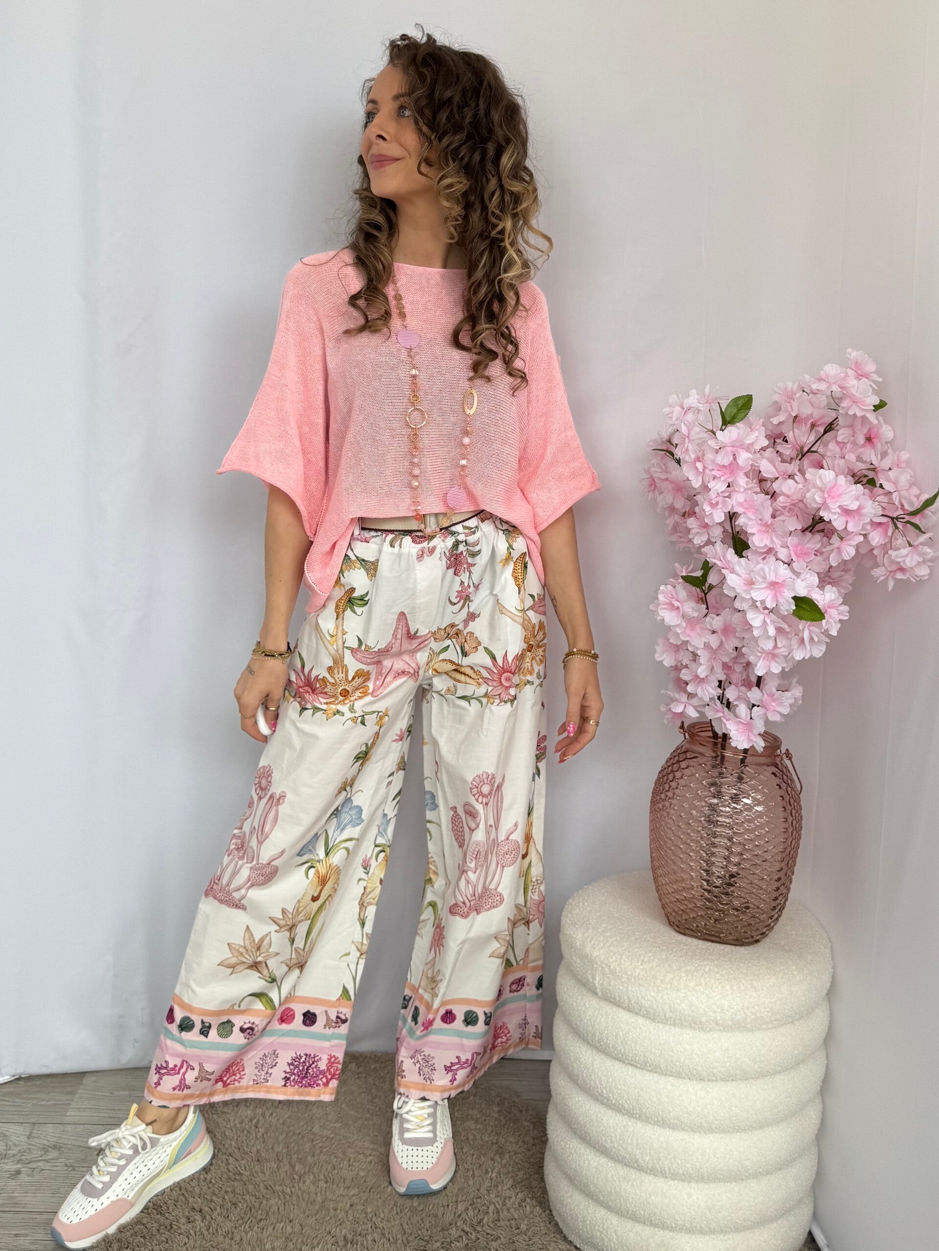 Broek: Ocean Bloom Print