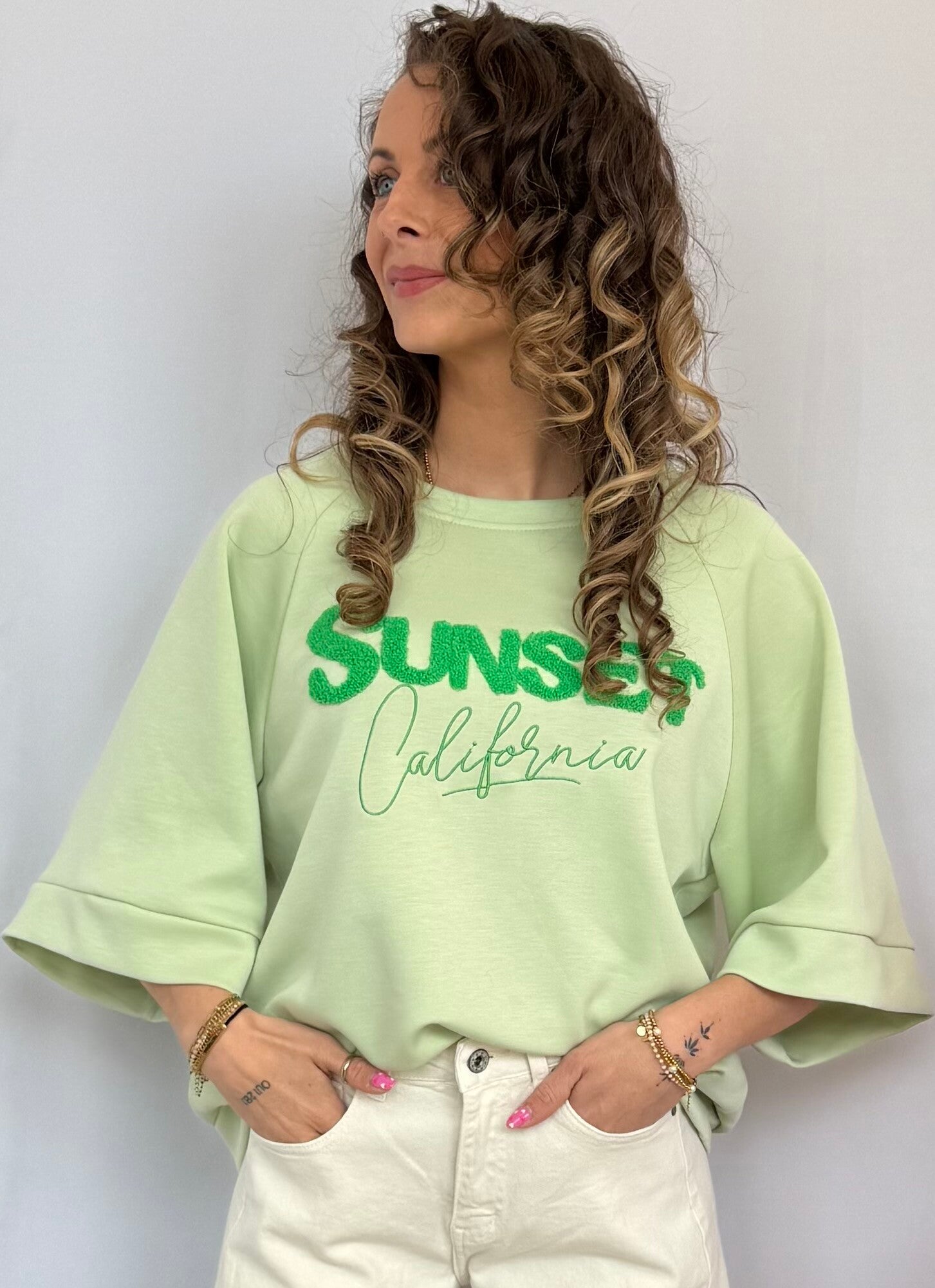 Sweater: Sunset Groen