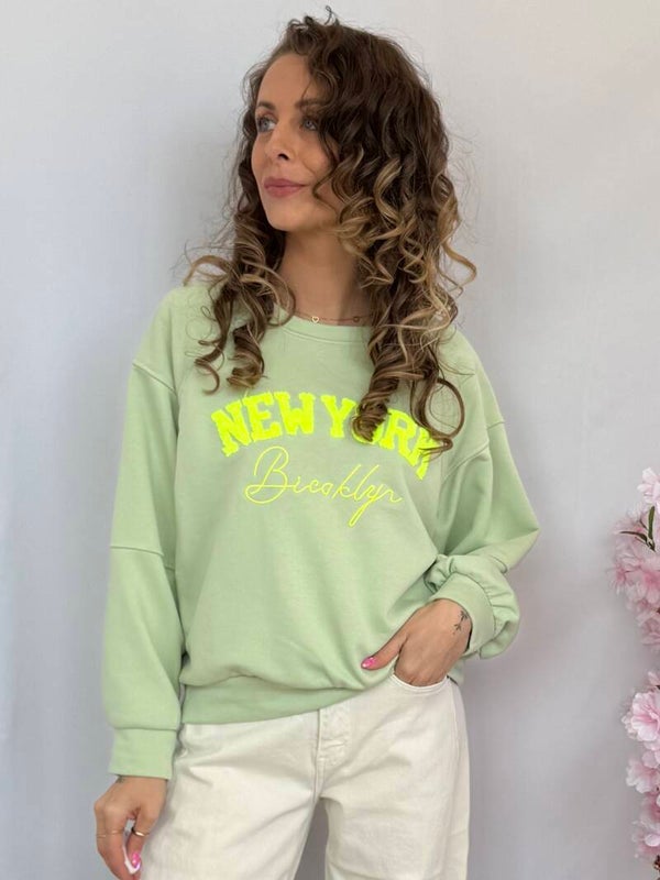 Sweater: New York Groen