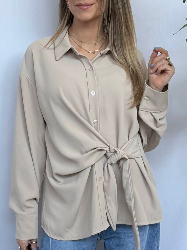 Blouse: Strik Ecru