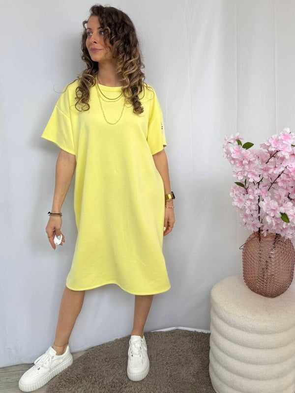 Jurk: Comfy Geel