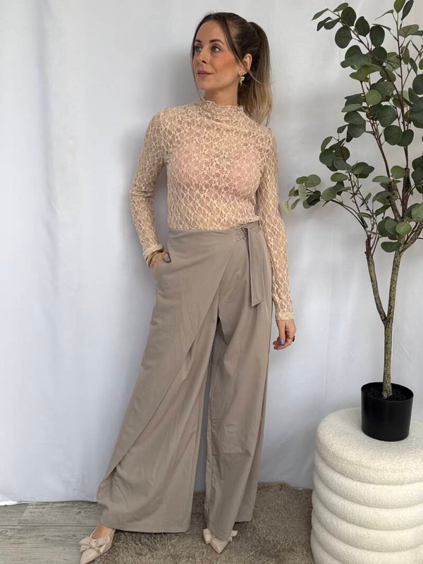 Broek: Overslag Ecru