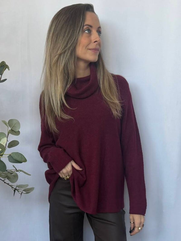 Trui: Coll Bordeaux - Stapelkorting