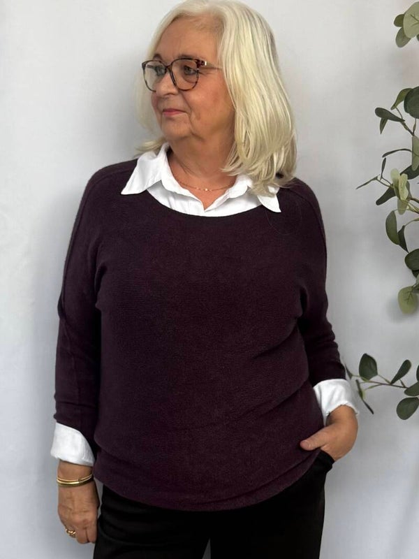 Trui Essential Basic Berry