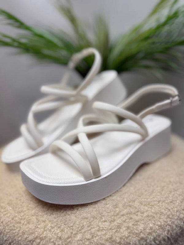 Schoenen: Sandalen wit