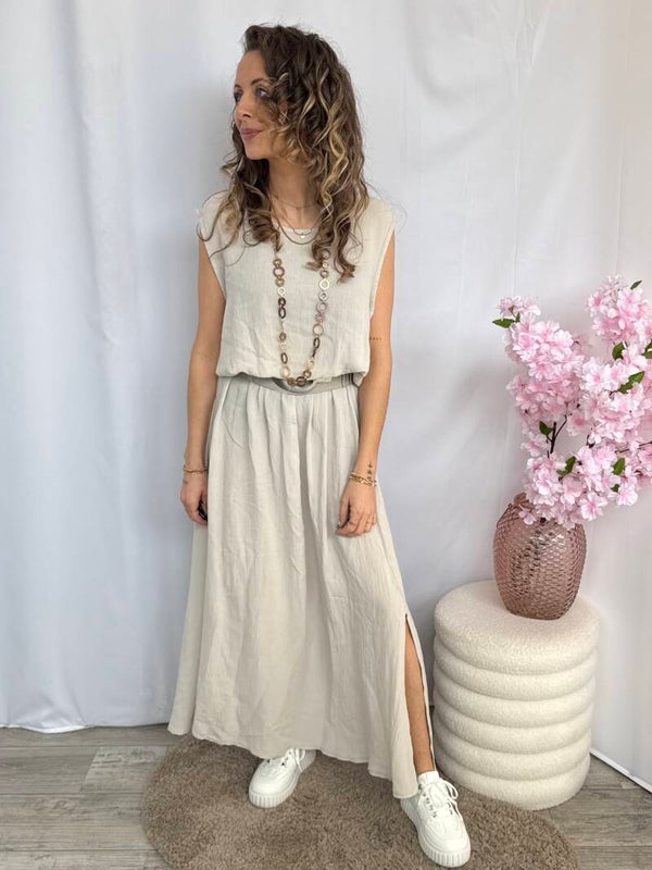 Jurk: Top + Rok Grijs