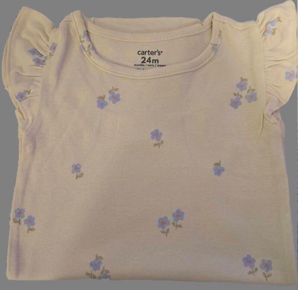 BABY GIRLS FLORAL PRINT SOFT COTTON BODYSUIT