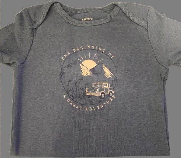 BABY BOYS BLUE SOFT COTTON BODYSUIT