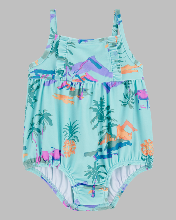 BABY GIRLS "TROPICAL PRINT" SWIMSUIT