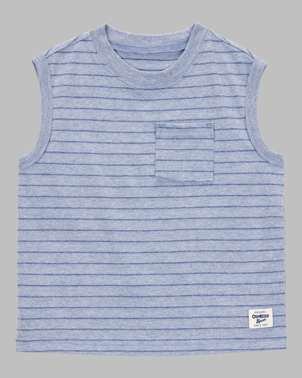 BABY BOYS STRIPED NAVY TANK TOP