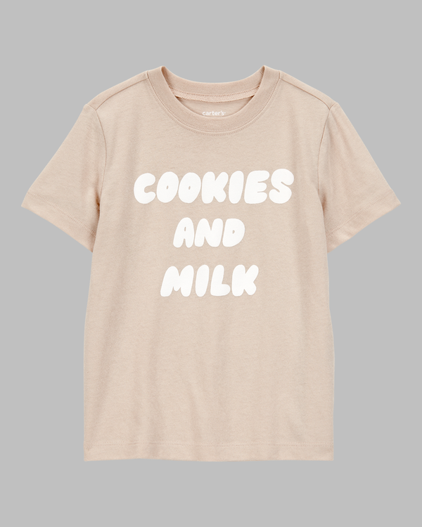 TODDLER BOYS "COOKIES & MILK" GRAPHIC TEE