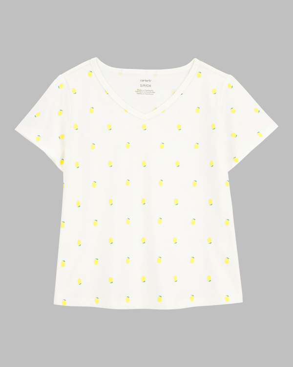 GIRLS "LEMON PRINT" TOP