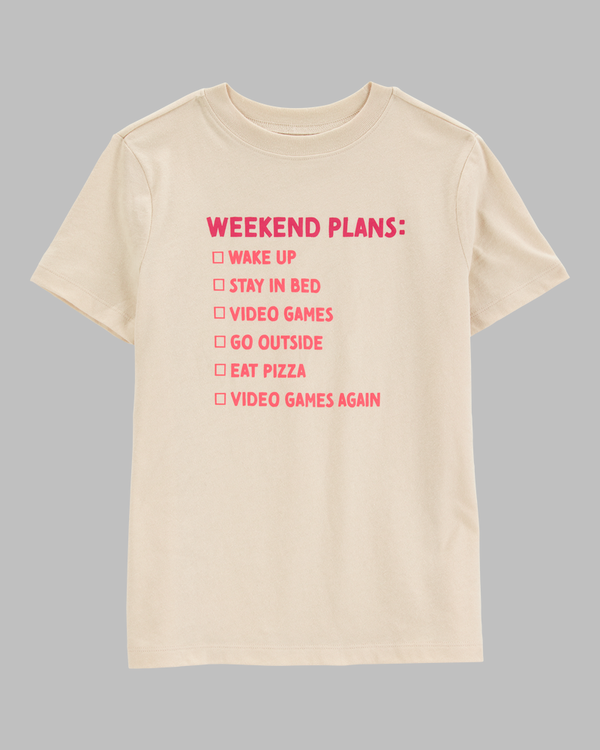 BOYS WEEKEND PLAN GRAPHIC TEE