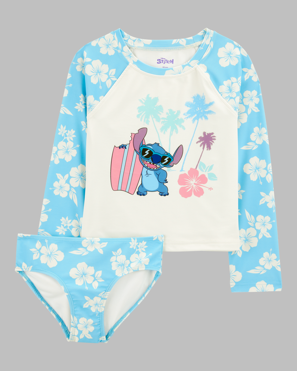 GIRLS DISNEY© LILO&STITCH RASHGUARD SWIMSUIT SET