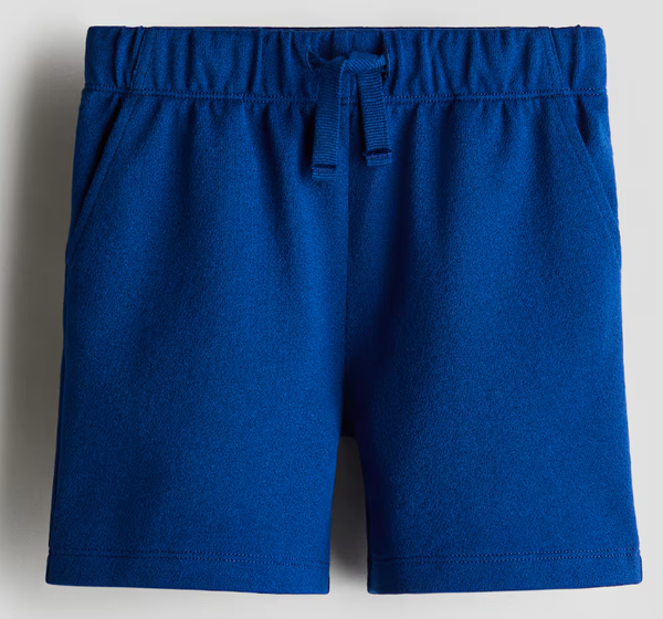 TODDLER BOYS TEXTURED BLUE JERSEY SHORTS
