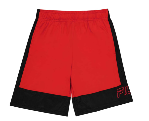 BOYS MESH AOP SHORTS (RED)
