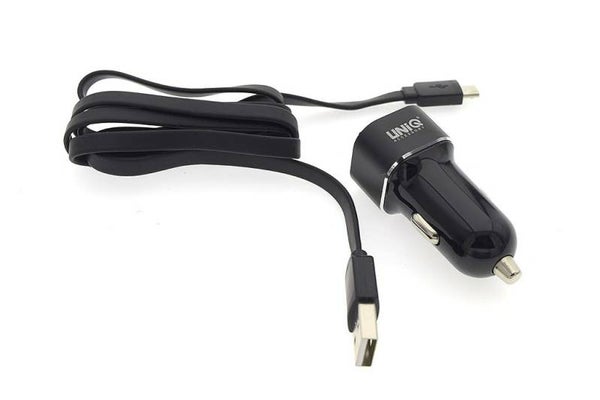 Autolader Micro USB 2.4A UNIQ Accessory - Zwart