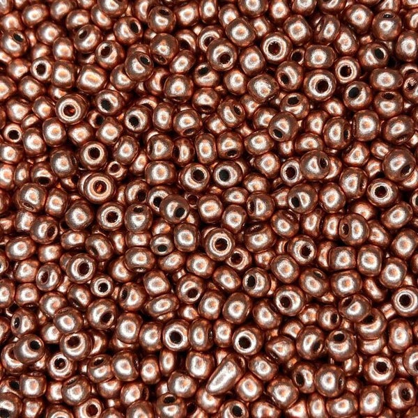 Tsjechisch glas - rose rocailles 3/4mm | per 25 gram