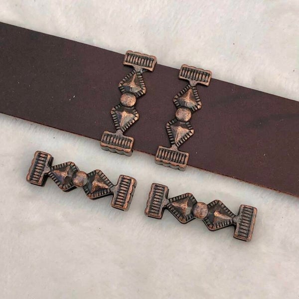 Leerschuiver - DQ Koper enkel barok 30mm | per stuk