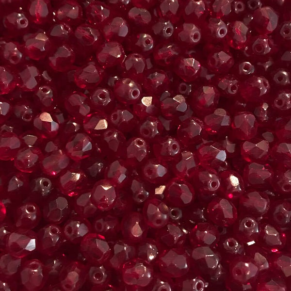 614 - 6mm Tjechische facet kralen | Per 50gram