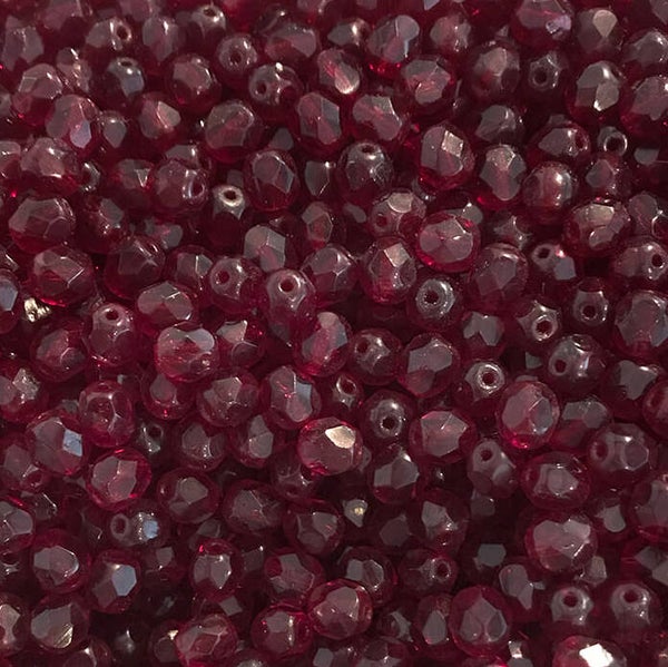 622 - 6mm Tjechische facet kralen | Per 50gram