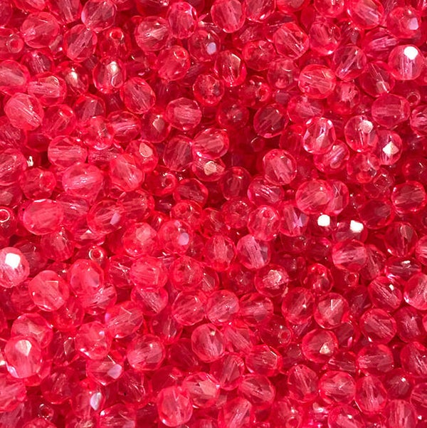 629 - 6mm Tjechische facet kralen | Per 50gram