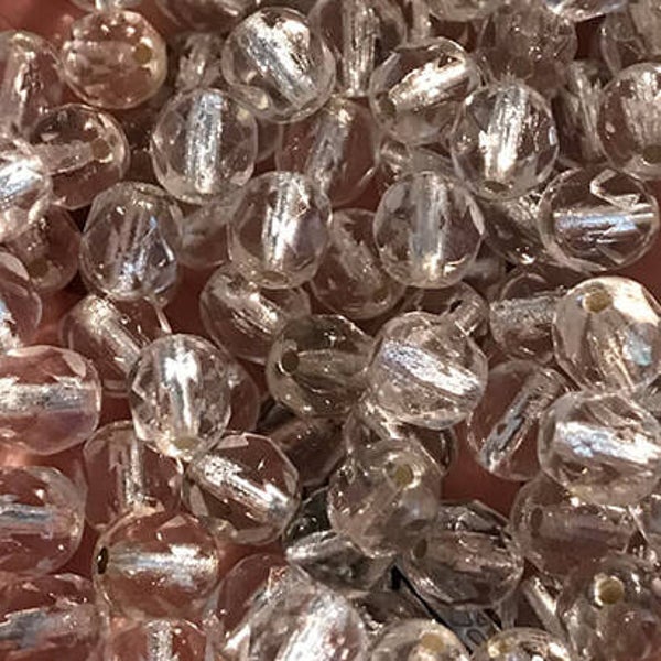 637 - 6mm Tjechische facet kralen | Per 50gram