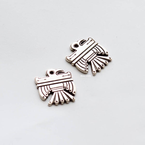 Bedel - zilver kleurige DQ Adelaar 24,5x28mm | per 2 stuks