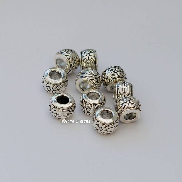 Metaal - zilver spacers 5,5mm | per 10 stuks