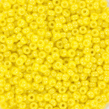 Miyuki rocailles 11/0 - Opaque luster yellow | per 5 gram