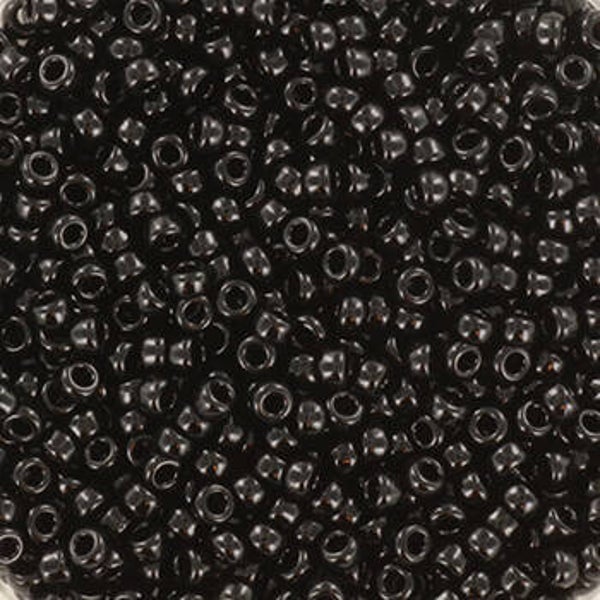 Miyuki rocailles 11/0 - Opaque black | per 5 gram