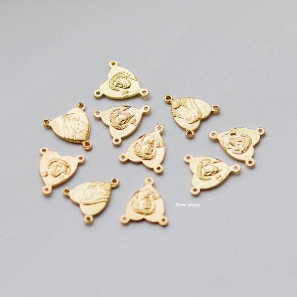 Metalen verdeler - Goud rozenkrans verdeler | per 10 stuks