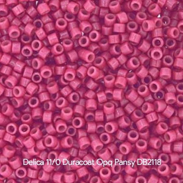 Miyuki Delica 11/0 - Duracoat Opq Pansy DB2118 | per 5gram