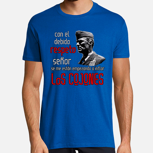 Diseño de camiseta "Con el debido respeto" adaptado para fondo blanco o claro, mostrando a Clint Eastwood y la frase del Sargento de Hierro.