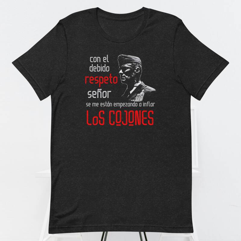 Camiseta negra sargento de hierro Clint Eastwood "Con el debido respeto señor"