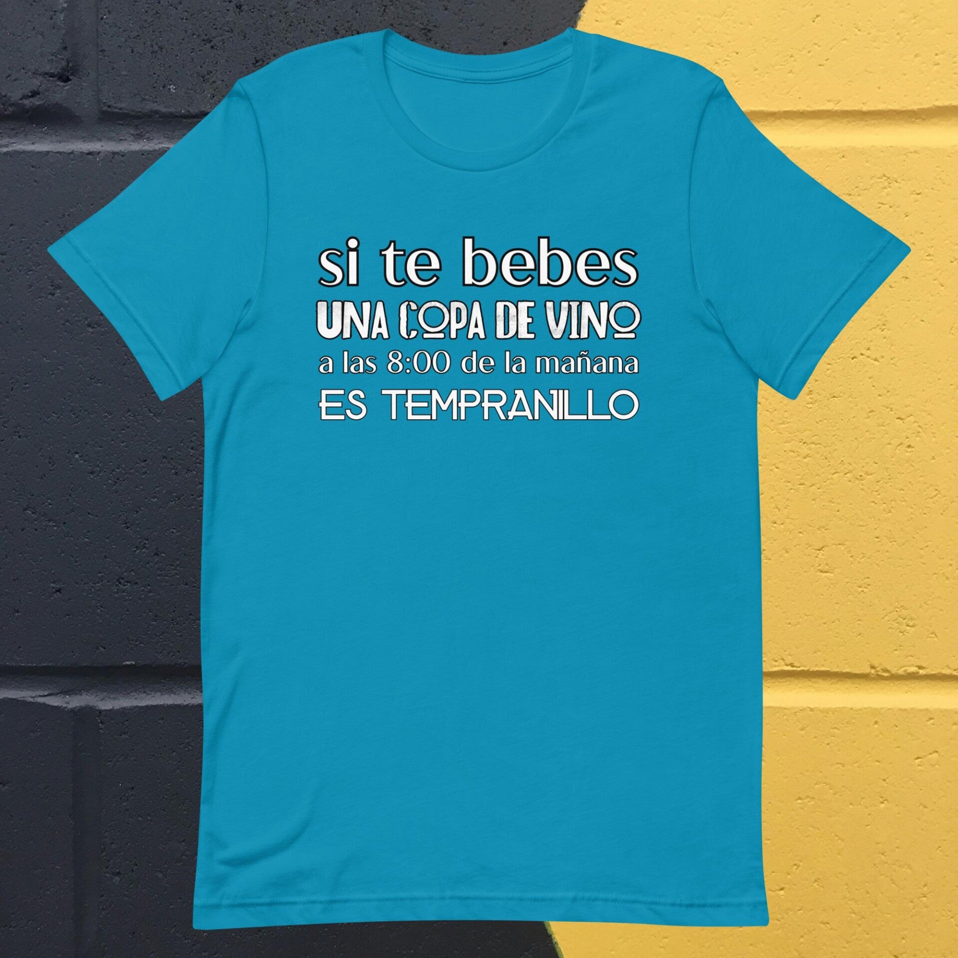 Camiseta nueva con frase de vino "es tempranillo" - Novedad Kami-zzetas