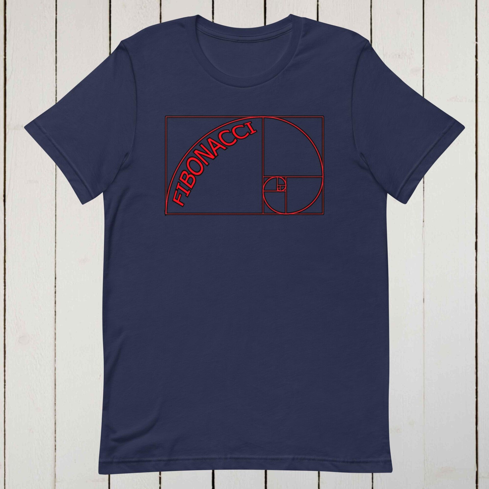 Camiseta manga corta Fibonacci proporcion aurea