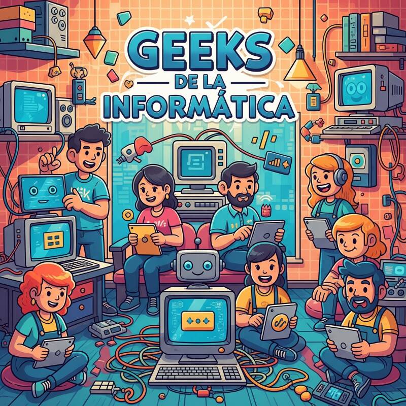 "Camiseta con código binario o icono de ordenador vintage - Geeks de la Informática Kami-zzetas"