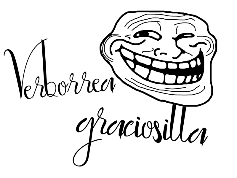 "Camisetas con frases graciosas 'troll face' para frases con humor - Verborrea Graciosilla Kami-zzetas"