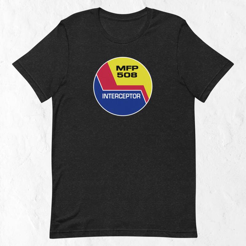 Camiseta negra película Mad Max MFP Interceptor