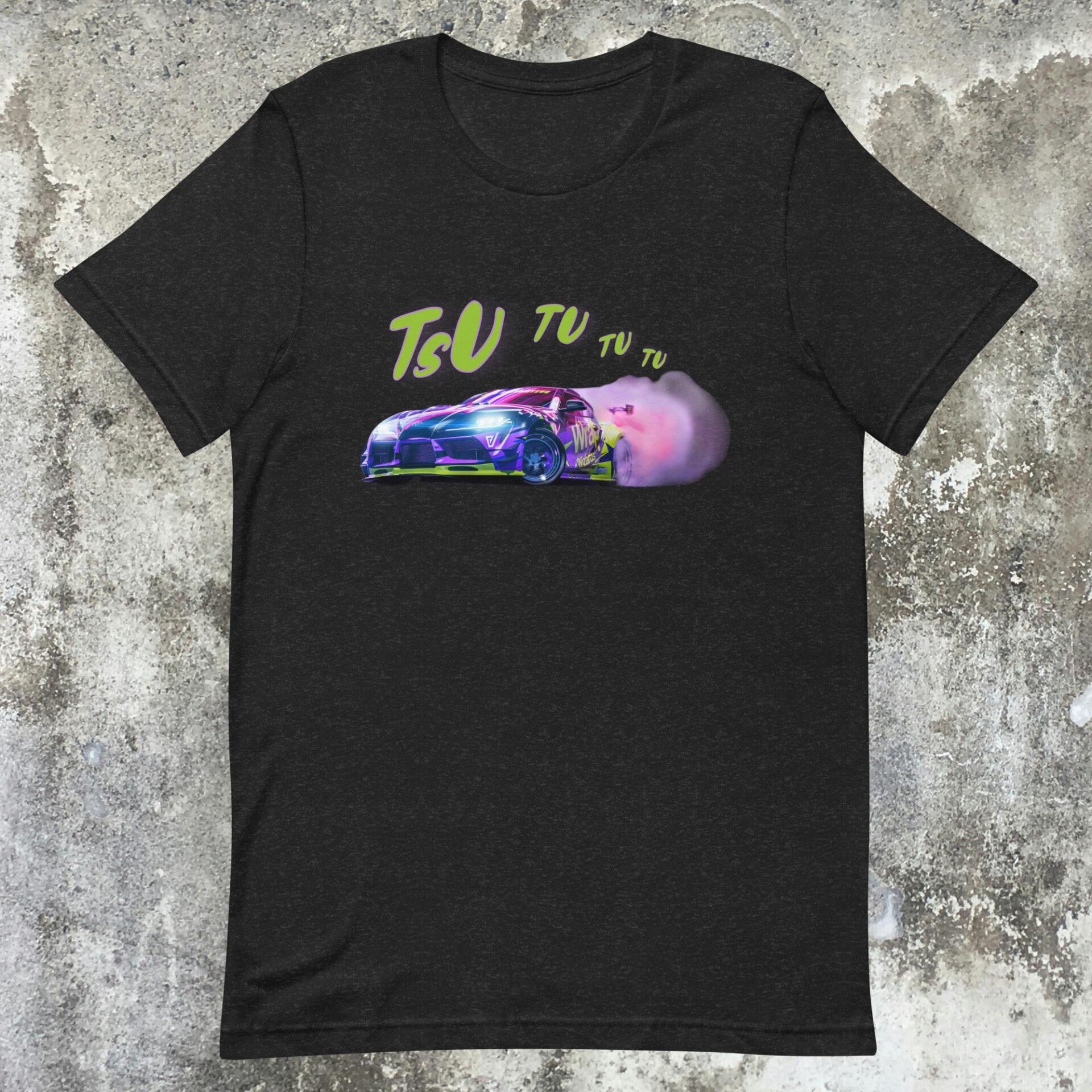 Camiseta negra tsu tu tu tu sonidoturbo drift
