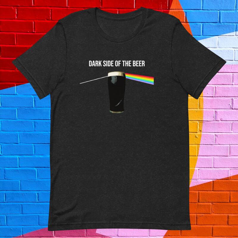 camiseta de manga corta dark side of the beer